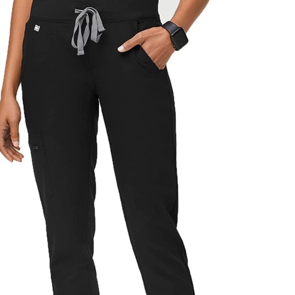NWT FIGS Scrub Jogger Pant x-small TALL BLACK - Picture 1 of 2
